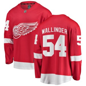 William Wallinder Youth Fanatics Branded Detroit Red Wings Breakaway Red Home Jersey